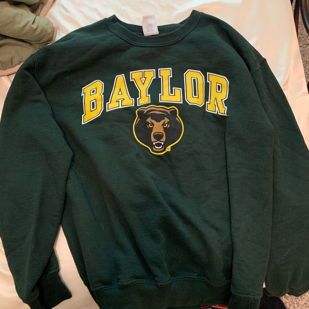 green baylor crewneck sweatshirt